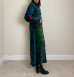 Load image into Gallery viewer, Floral Tie Dye Velvet Coat
