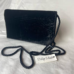 Load image into Gallery viewer, Embroidered Handbag - Black and Gold

